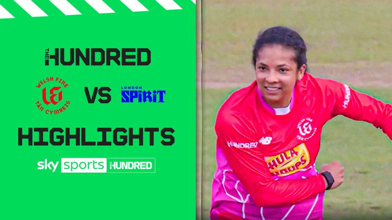 Highlights of the clash between Welsh Fire and London Spirit in The Women's Hundred.
