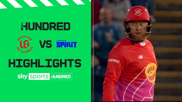 Highlights of the clash between Welsh Fire and London Spirit in The Men's Hundred.