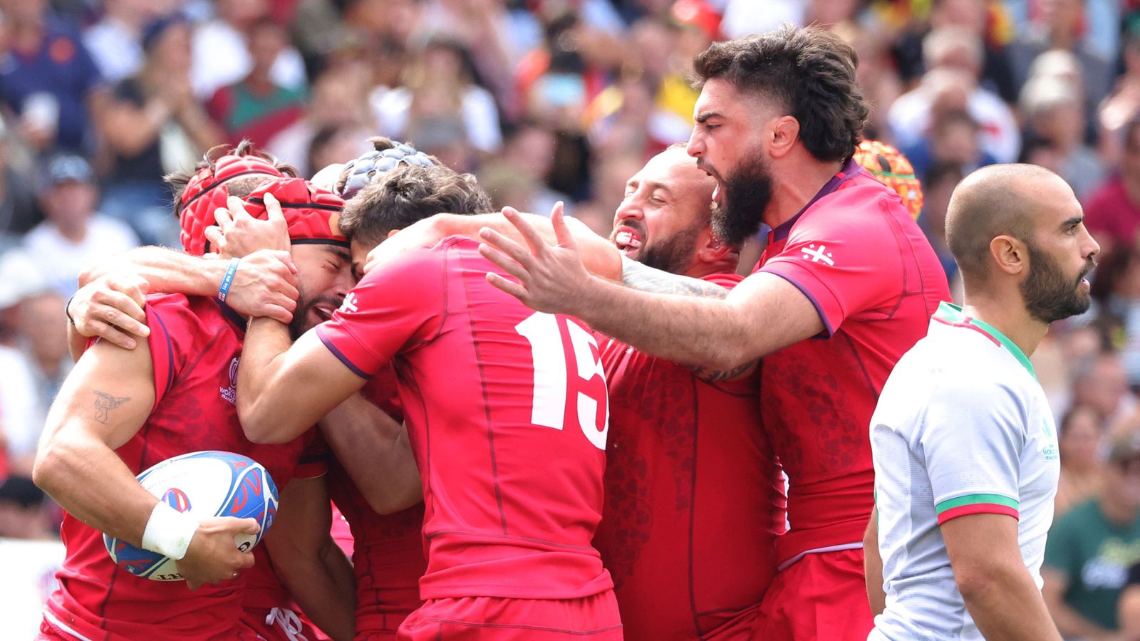 1818 Portugal Late try from Tengizi Zamtaradze denies