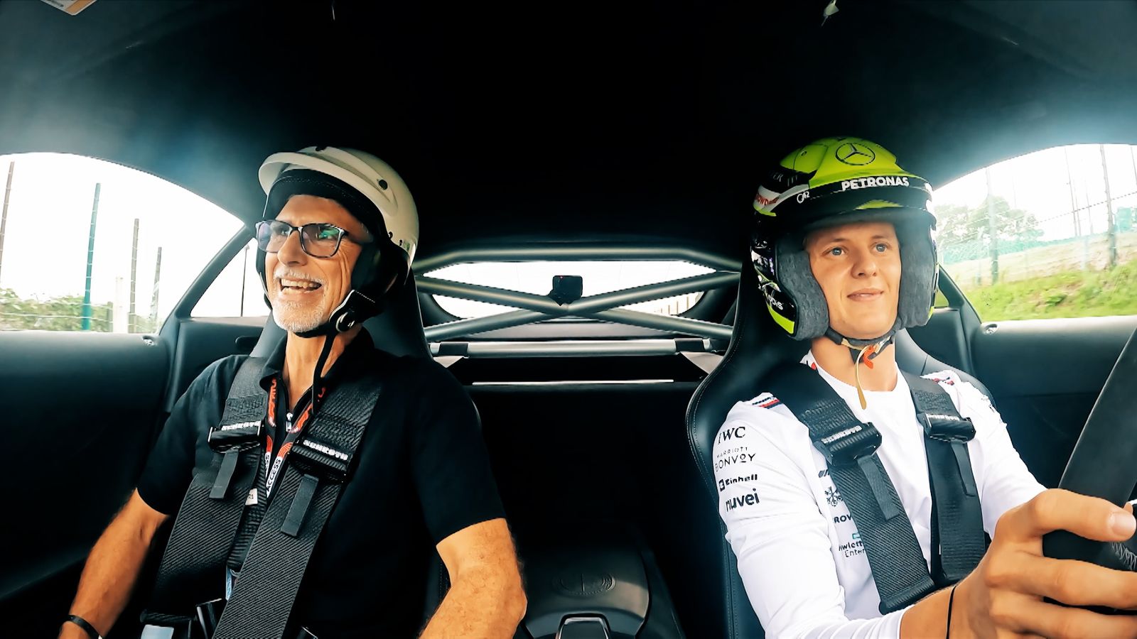 Damon Hill & Mick Schumacher's hot lap around Suzuka | F1 News | Sky Sports