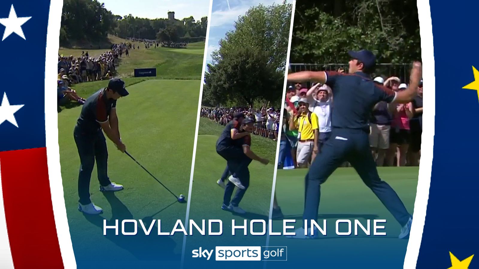 Viktor Hovland's incredible hole in one on par four! | 'Once in a ...