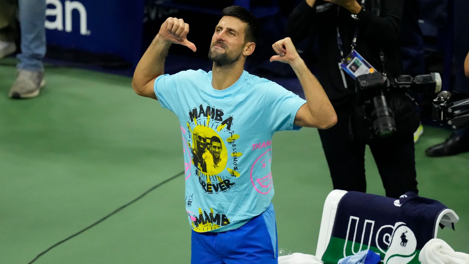 Novak Djokovic celebrates 24th US Open title win with tribute to Kobe