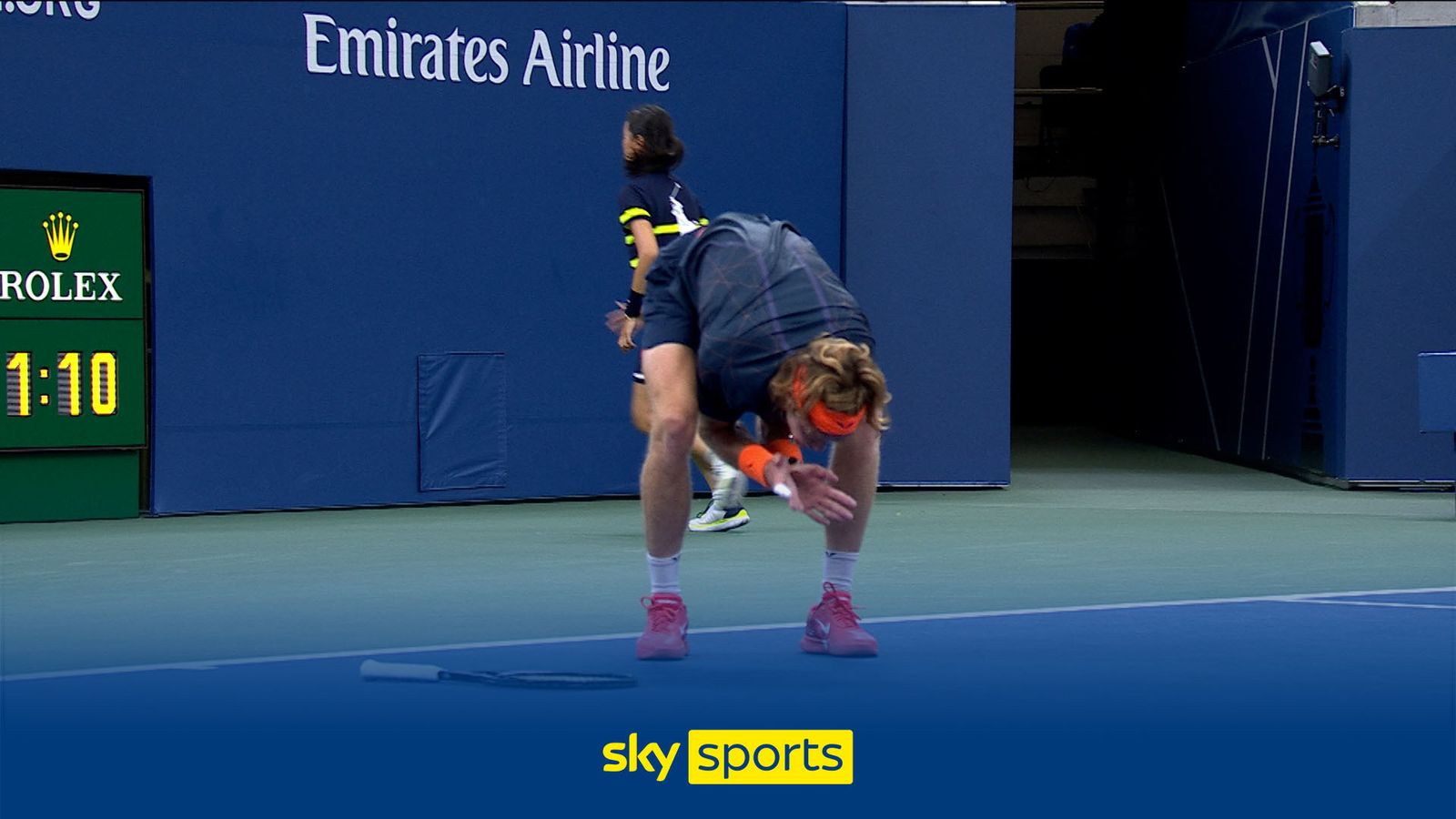 Rublev Cry Andrey Rublev furious after double fault gifts Jack Draper break ...