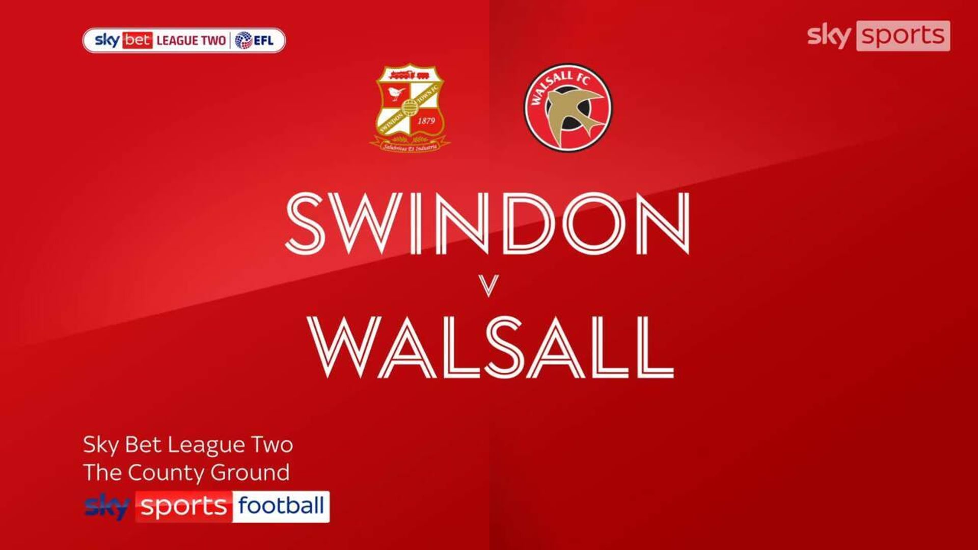 Swindon 2-0 Walsall