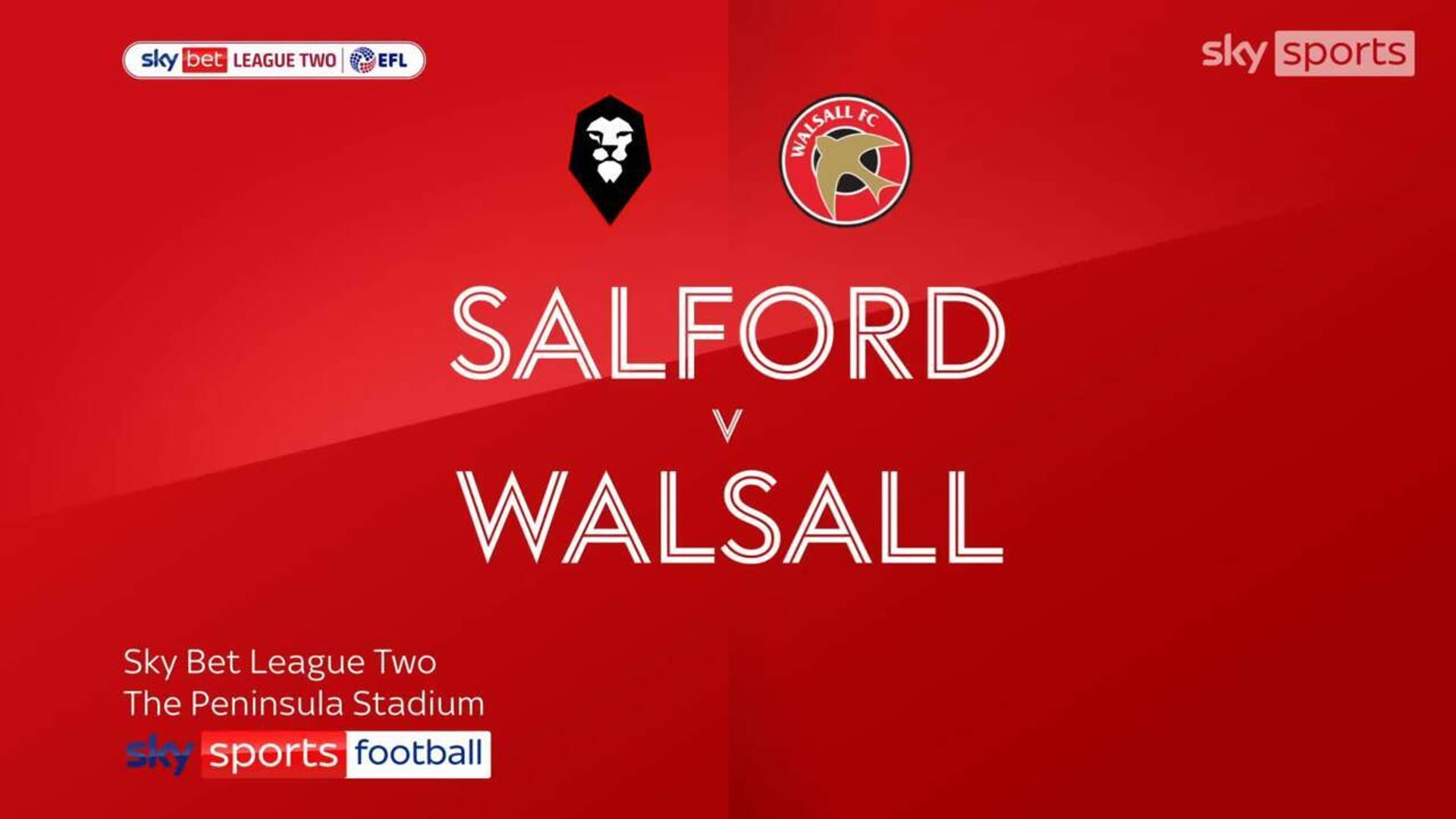 Salford 1-2 Walsall