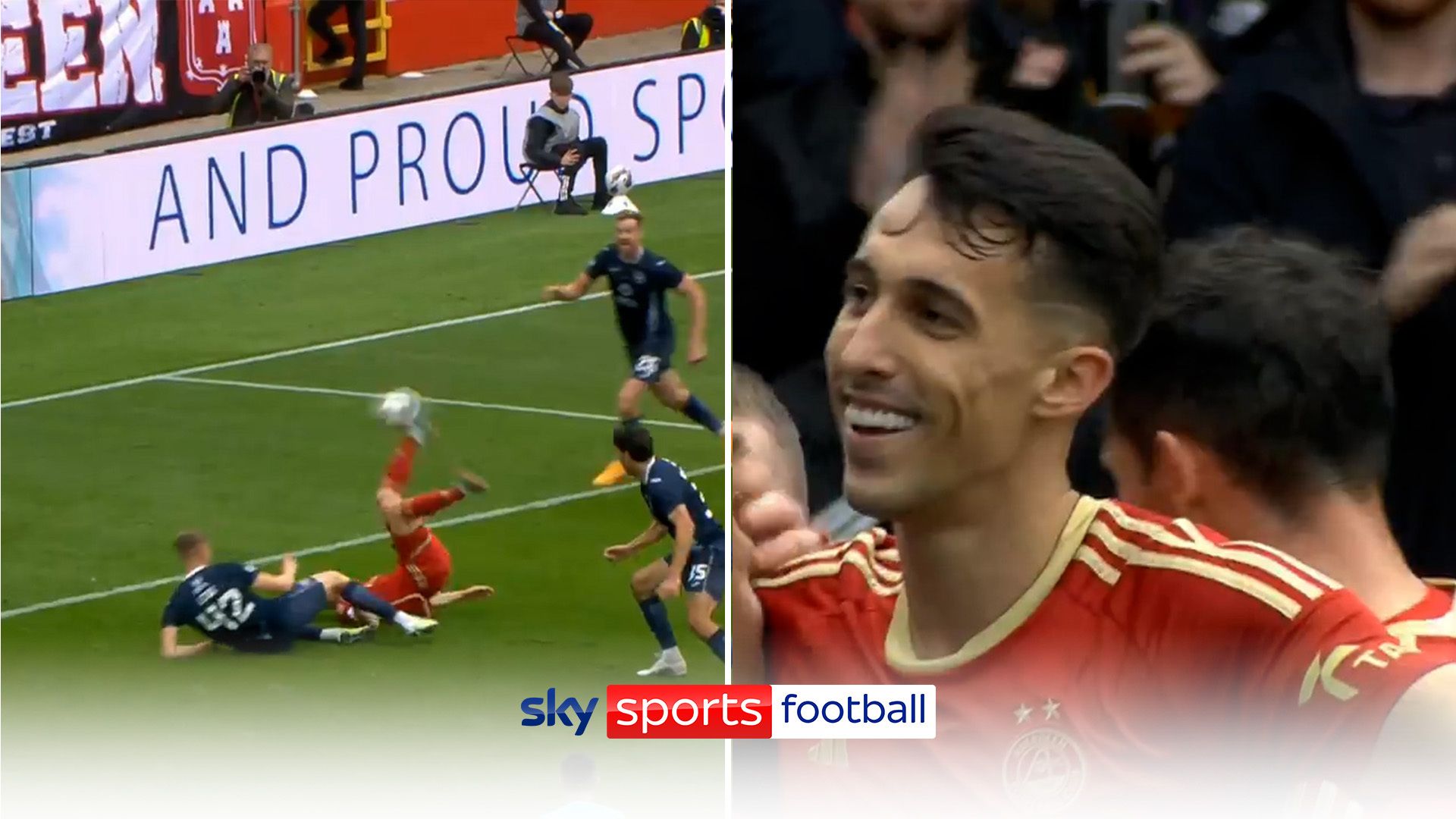 Overhead kick OFF THE FLOOR?! | Aberdeen's assist of the season contender