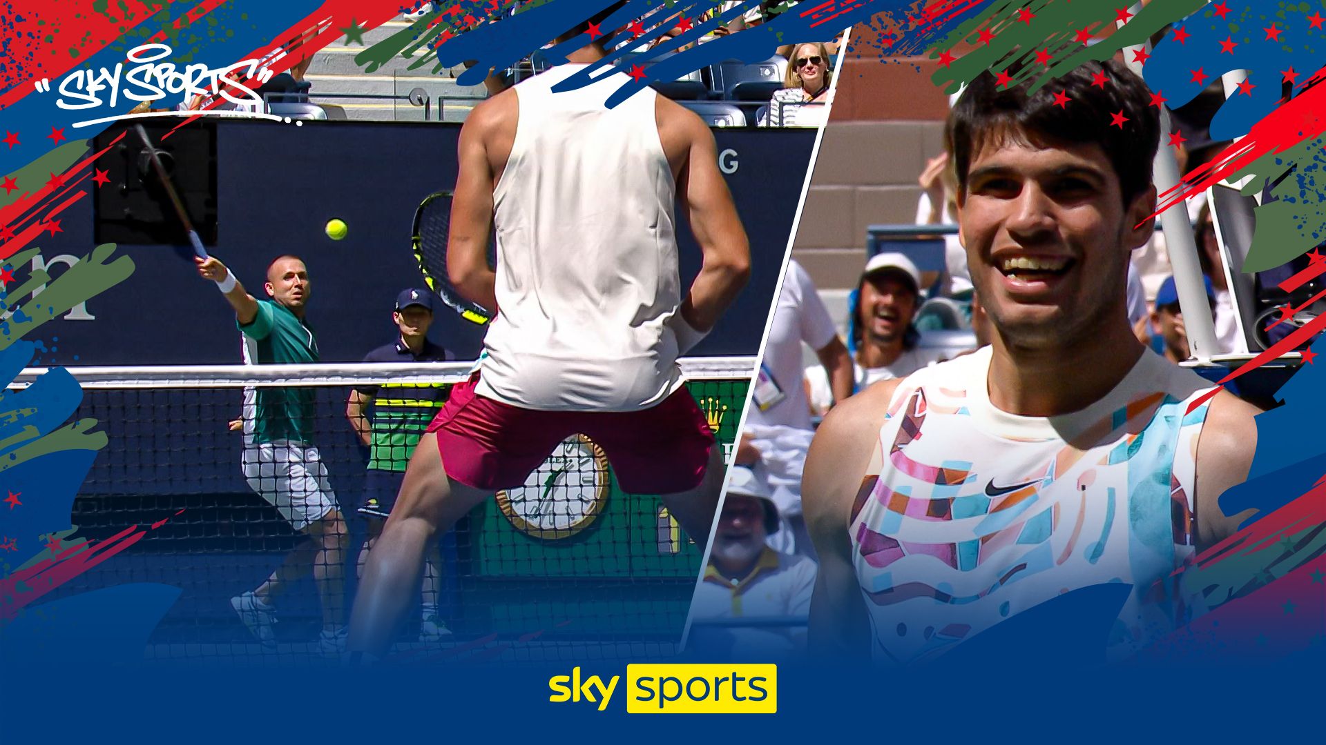 'One of the points of the tournament!' | Evans beats Alcaraz in epic rally