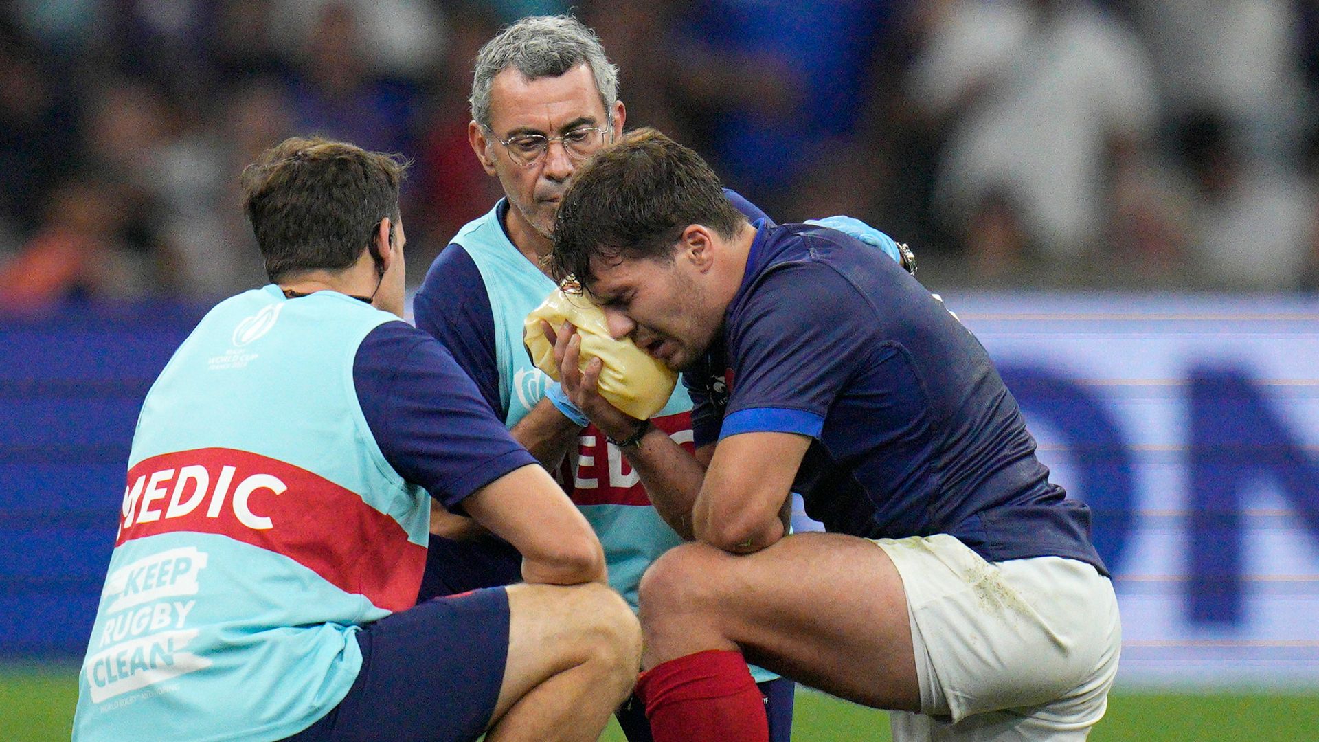 Dupont's 'suspected jaw fracture' mars France's big win vs Namibia