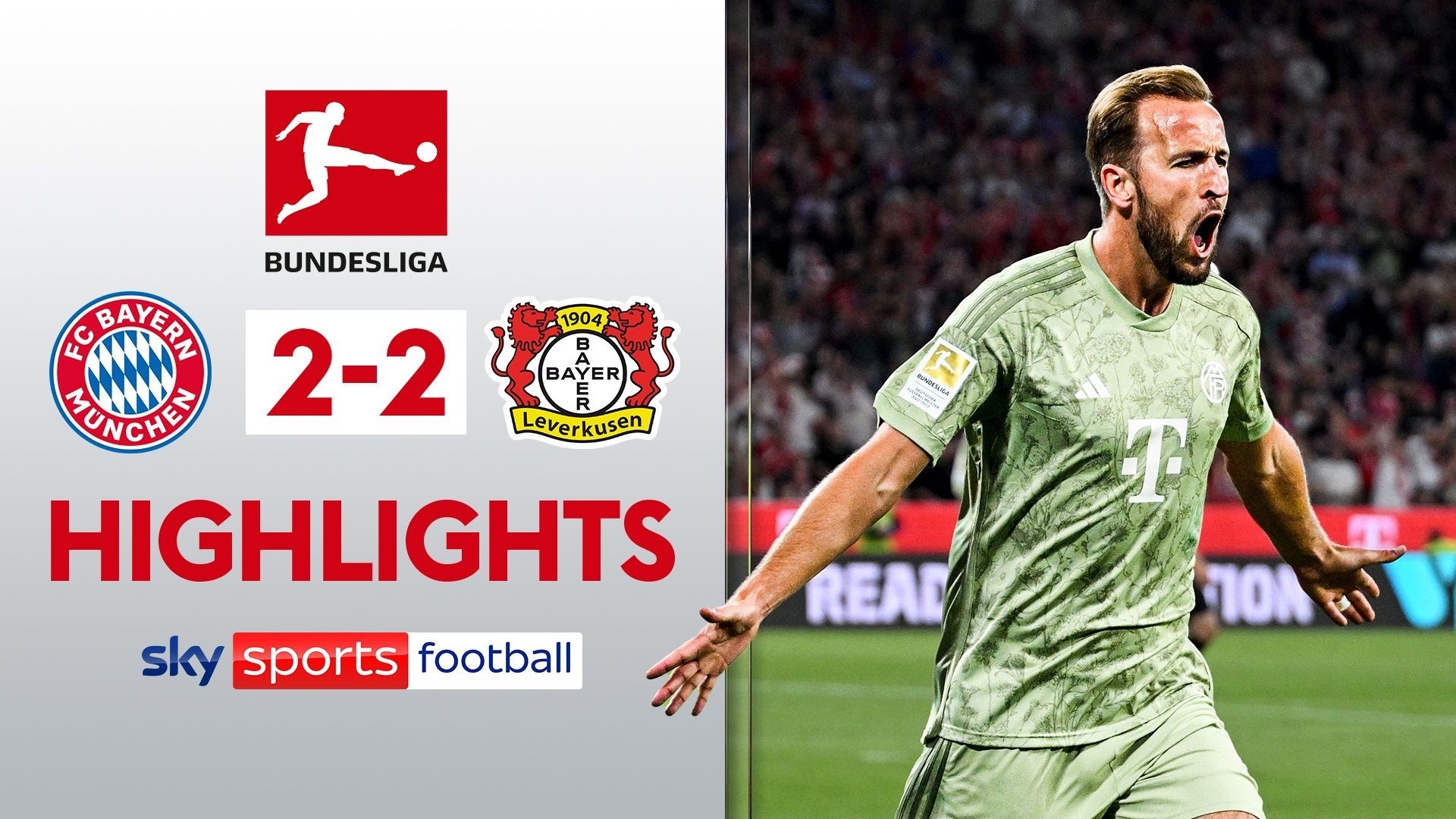 Highlights: Bayern held as Kane goal proves to be in vain