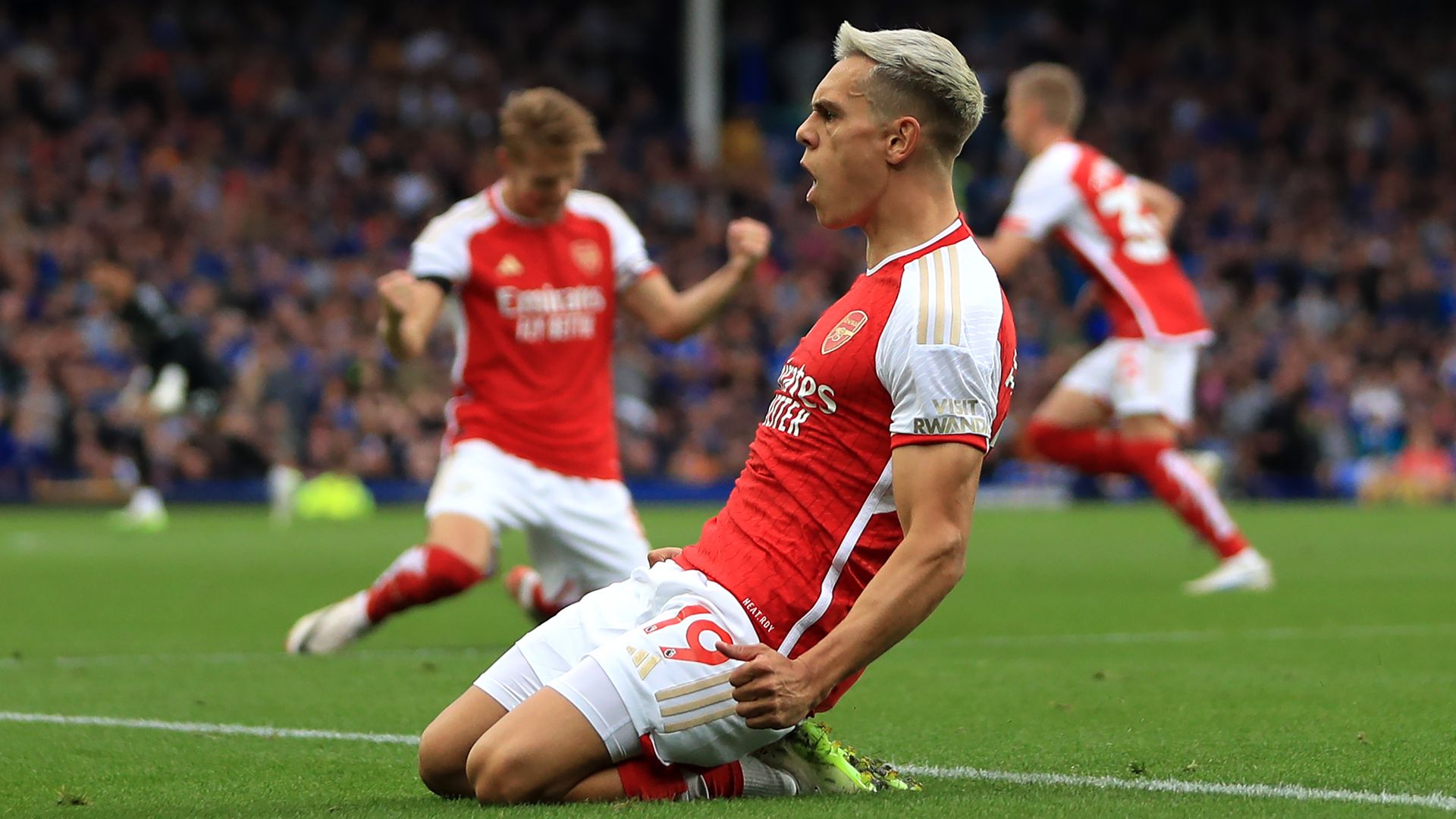 Trossard goal gives Arsenal win over Everton after VAR drama