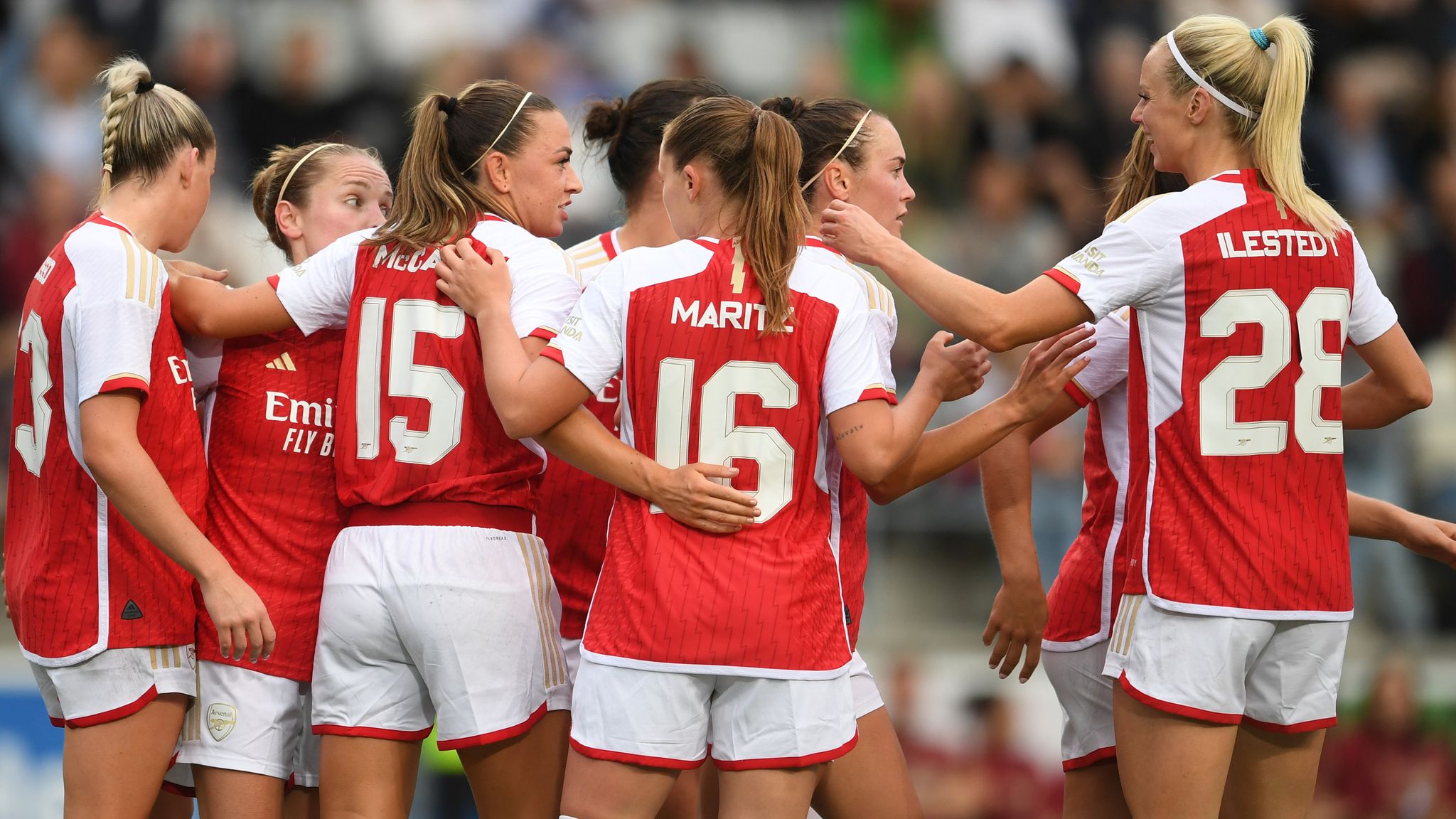 Arsenal Women 3-0 Linkoping Gunners start Womens Champions League qualification campaign with victory Football News Sky Sports