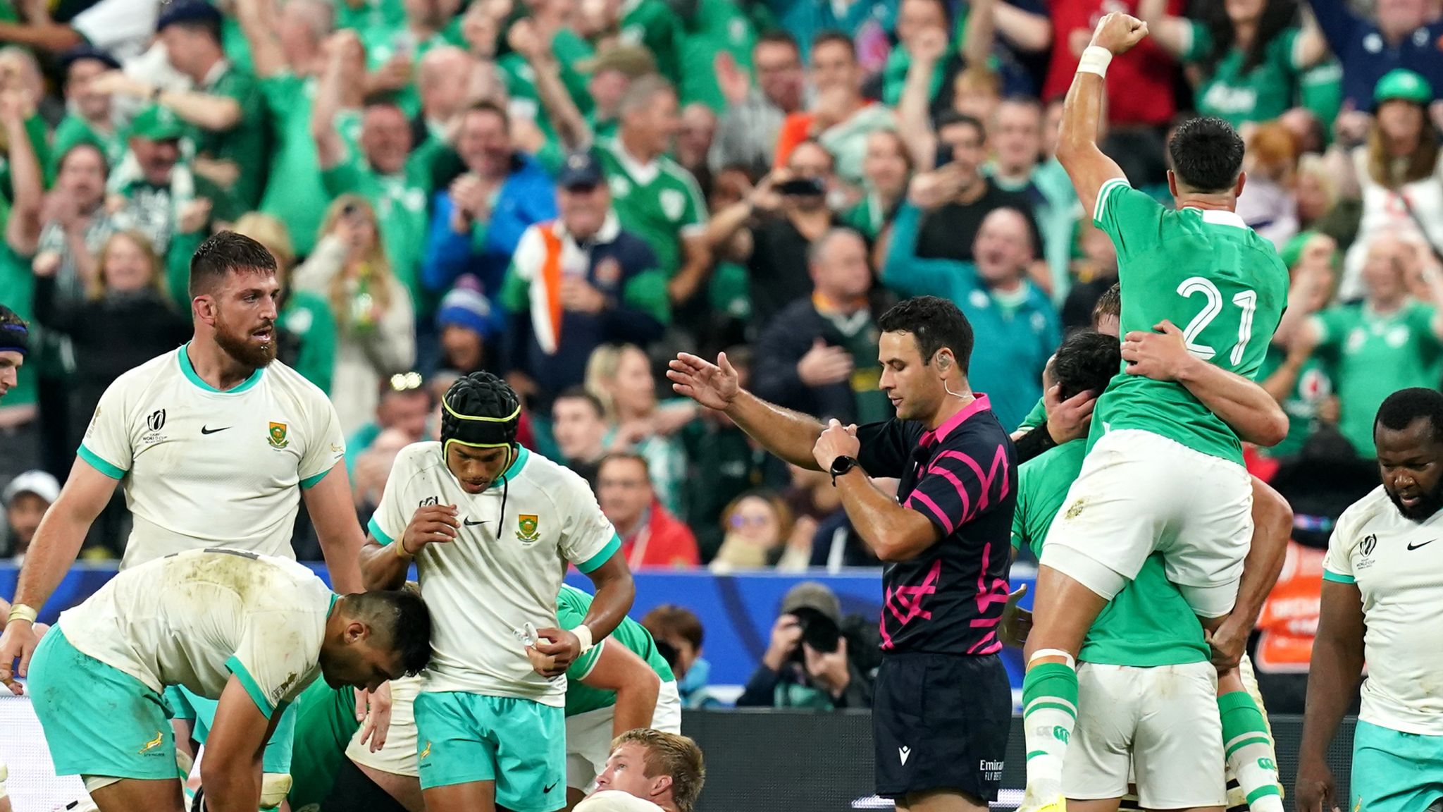 Rugby World Cup England defeat Chile in Pool D as Ireland beat South Africa in Pool B Rugby Union News Sky Sports
