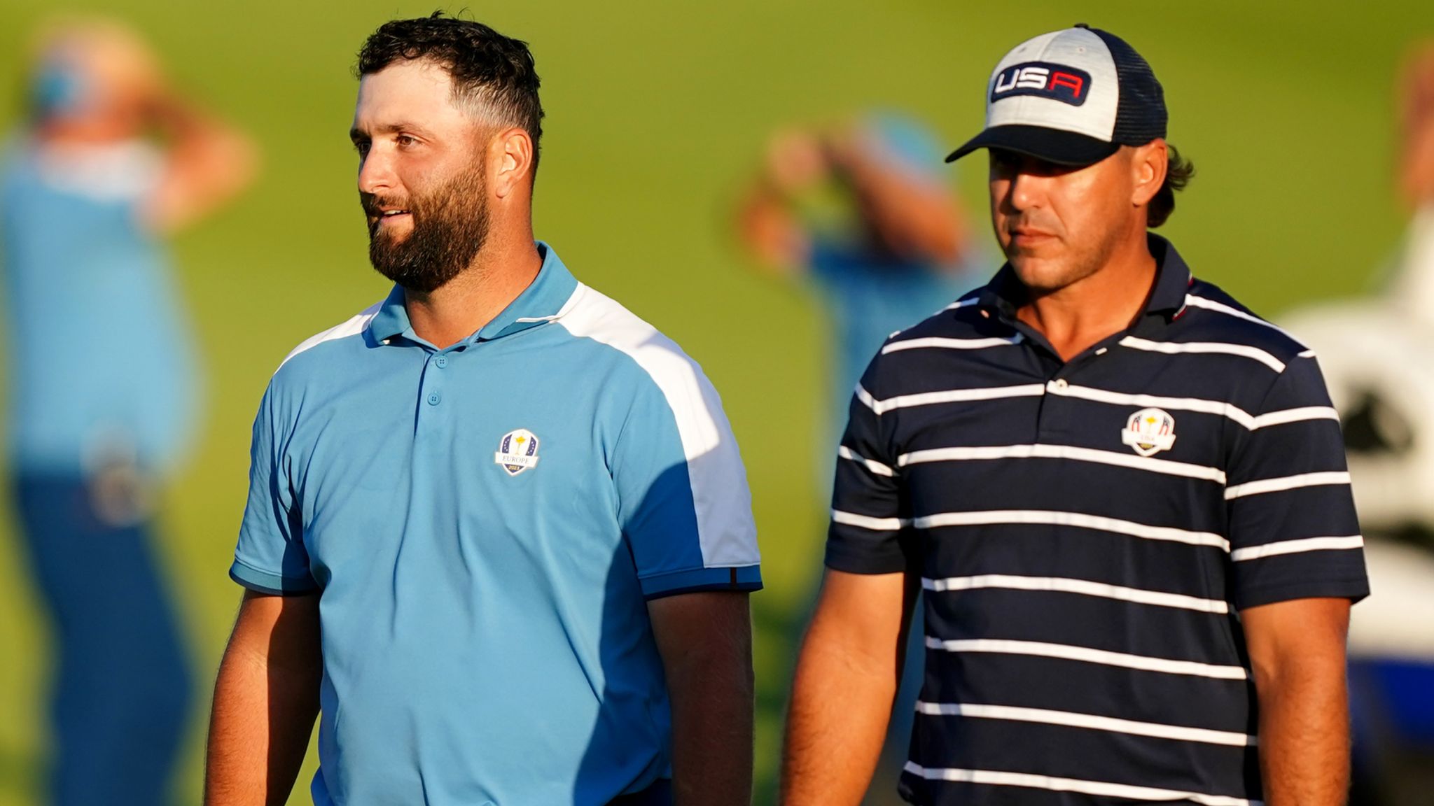 Ryder Cup Brooks Koepka hits out at child Jon Rahm after dominant opening day for Team Europe Golf News Sky Sports
