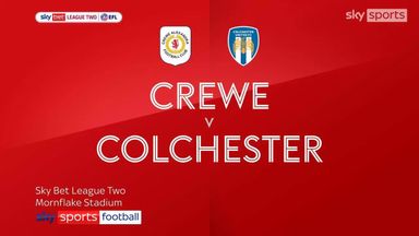 Crewe Alexandra 2-1 Colchester Utd