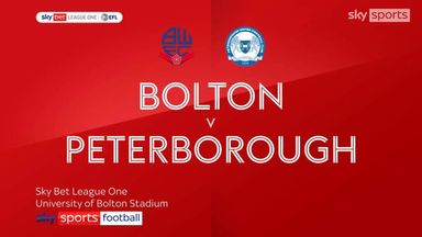 Bolton 1-1 Peterborough