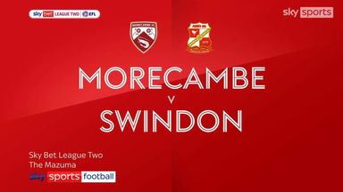 Morecambe 2-2 Swindon Town