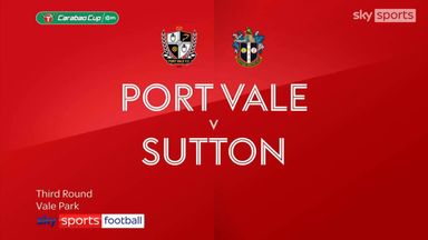 Port Vale 2-1 Sutton