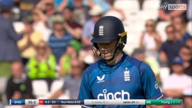Captain Crawley goes for two-ball duck