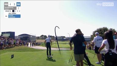 'That is sporting greatness!' | Novak drives the green at Ryder Cup!