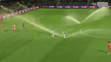 'Not sure that was planned!' | Sprinklers surprise QPR and Swansea mid-game!