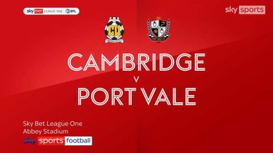 Cambridge Utd 1-1 Port Vale