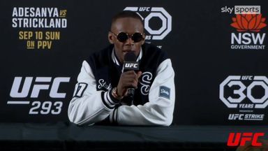 Adesanya walks out of presser before answering any questions!
