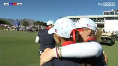Thompson holds nerve to square Solheim Cup | Ends 14-14