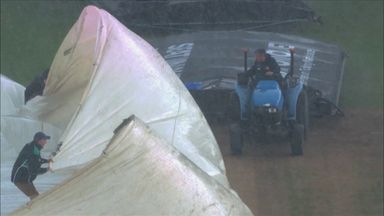 Ground staff struggle to battle storm in Bristol | Third ODI abandoned