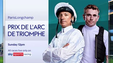 Watch the Prix de l'Arc de Triomphe on Sky Sports Racing!