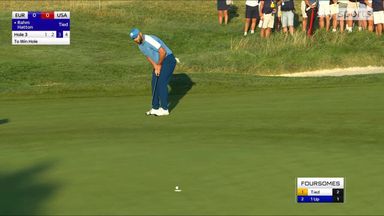 Rahm holes putt from off the green | 'First Hovland now Rahm!'