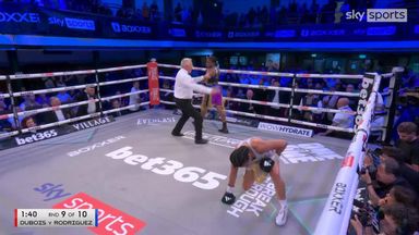 All three of Dubois' stunning knockdowns against Rodriguez