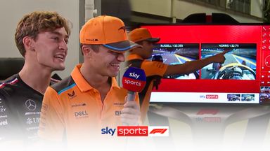 'George, I'm proud of you' | Norris and Russell analyse their FP2 pace