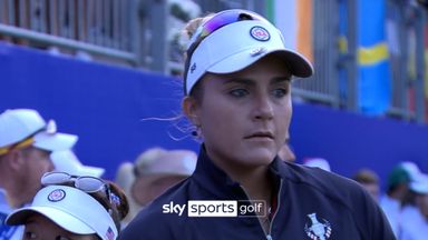 Team USA take the lead on first hole in top match at Solheim Cup