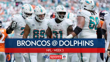 Broncos 20-70 Dolphins | Miami score most points in a game since 1966!
