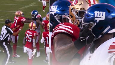 49ers’ Williams punches Giants’ Robinson and avoids ejection!