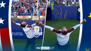 Vice captain Colsaerts whips up Ryder Cup crowd!