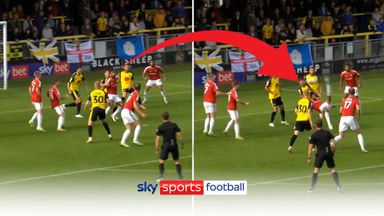 Centre-back or striker? Salford's Curtis Tilt scores spectacular overhead kick
