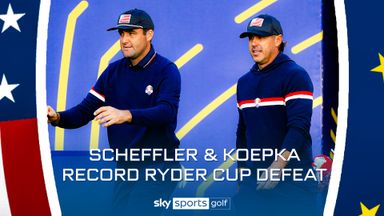 Scheffler and Koepka's record Ryder Cup defeat | Highlights