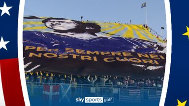 Donald: Seve is the ultimate Ryder Cup symbol | Seve tifo displayed in Rome