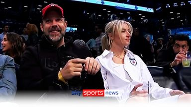 Williamson joins 'Ted Lasso'  courtside at basketball game
