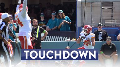 Kelce punts football into stands after first TD catch of 2023