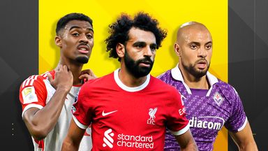 Ryan Gravenberch, Mohamed Salah and Sofyan Amrabat