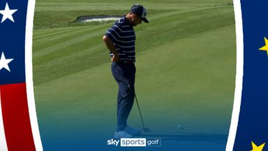 Schauffele's putt lips out after Fitzpatrick holes to put Europe five up