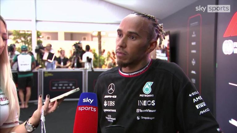 Lewis Hamilton says he hopes George Russell can put pressure on the Ferrari's tomorrow and get a win after he was not able to challenge the front in qualifying.