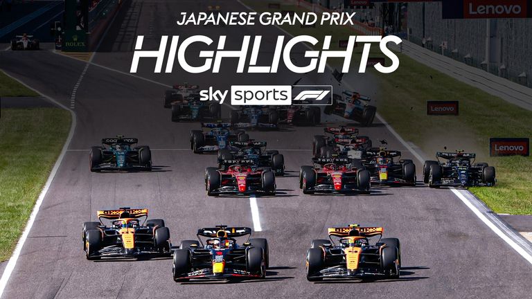 Highlights of the Japanese Grand Prix from the Suzuka circuit.