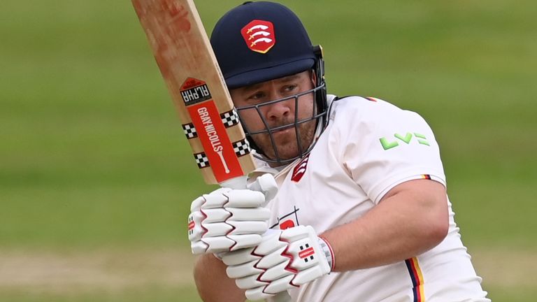 Adam Rossington was awarded his county cap before going on to make a century for Essex against Hampshire