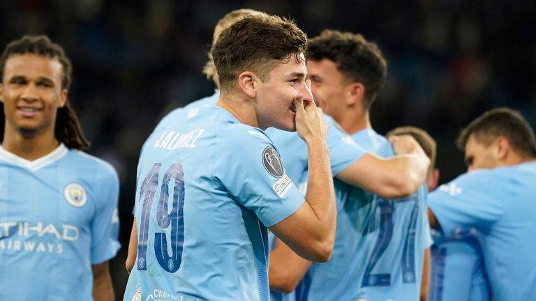 Man City recover from Red Star shock for winning Champions League start