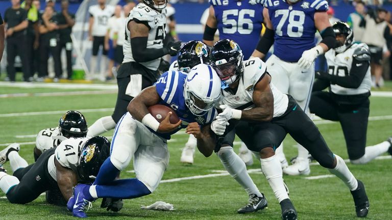 Highlights of the Jacksonville Jaguars against the Indianapolis Colts in Week 1 of the NFL.