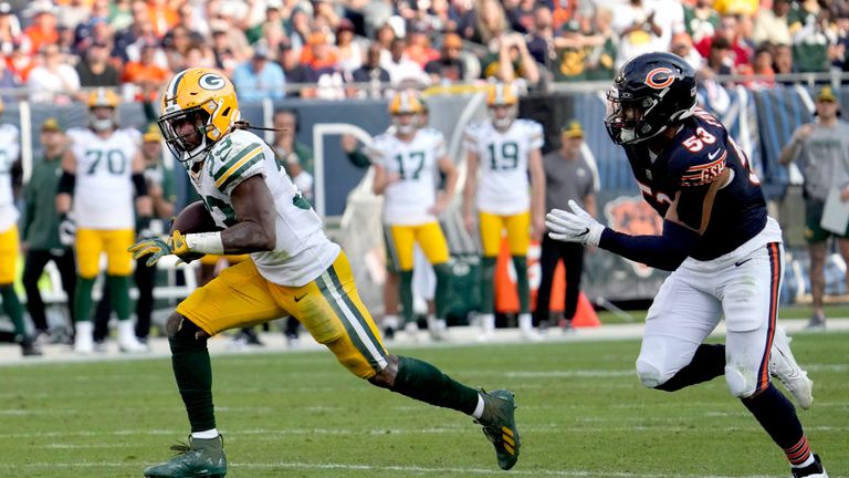 A clever play from Green Bay saw Aaron Jones gain 51 yards in their season opener with Chicago