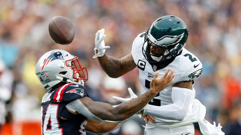 Highlights of the Philadelphia Eagles against the New England Patriots in Week 1 of the NFL.